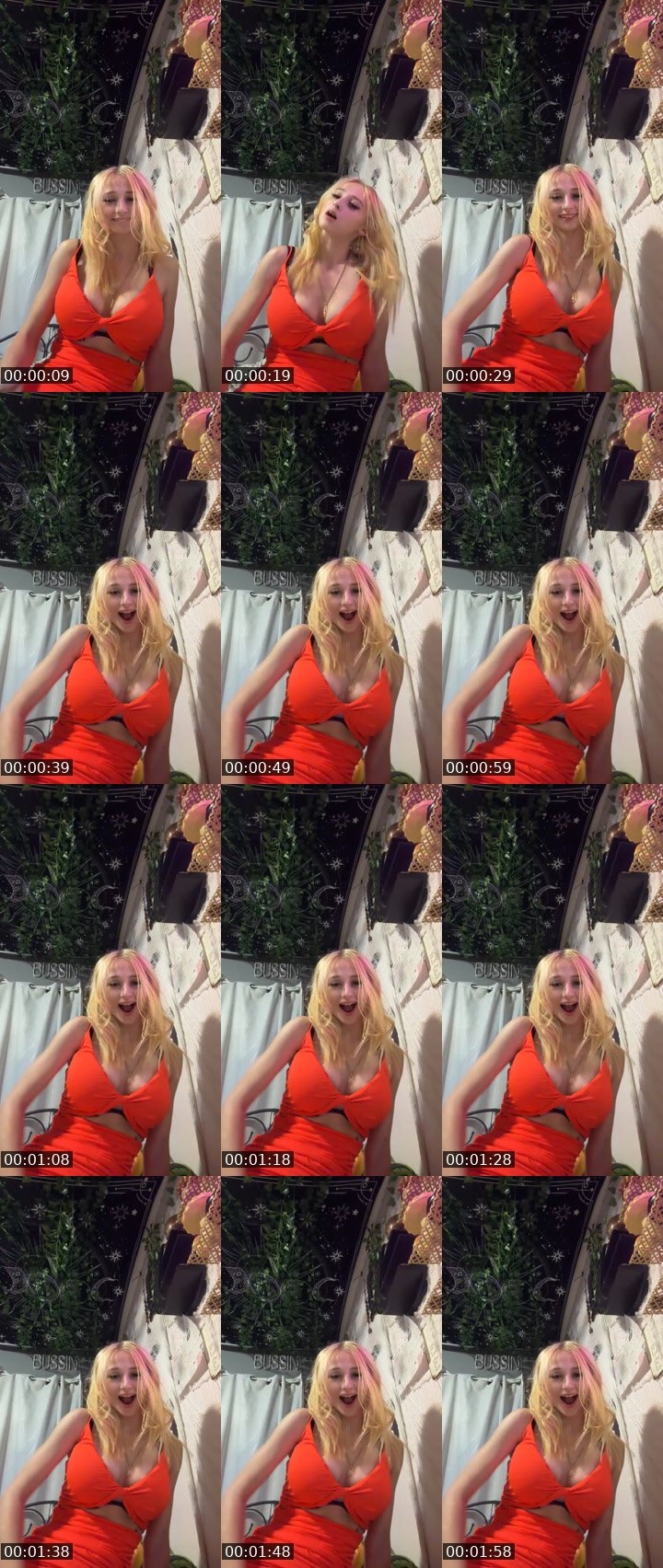 Contact-sheet preview of XoRoxyy's Liveme recording