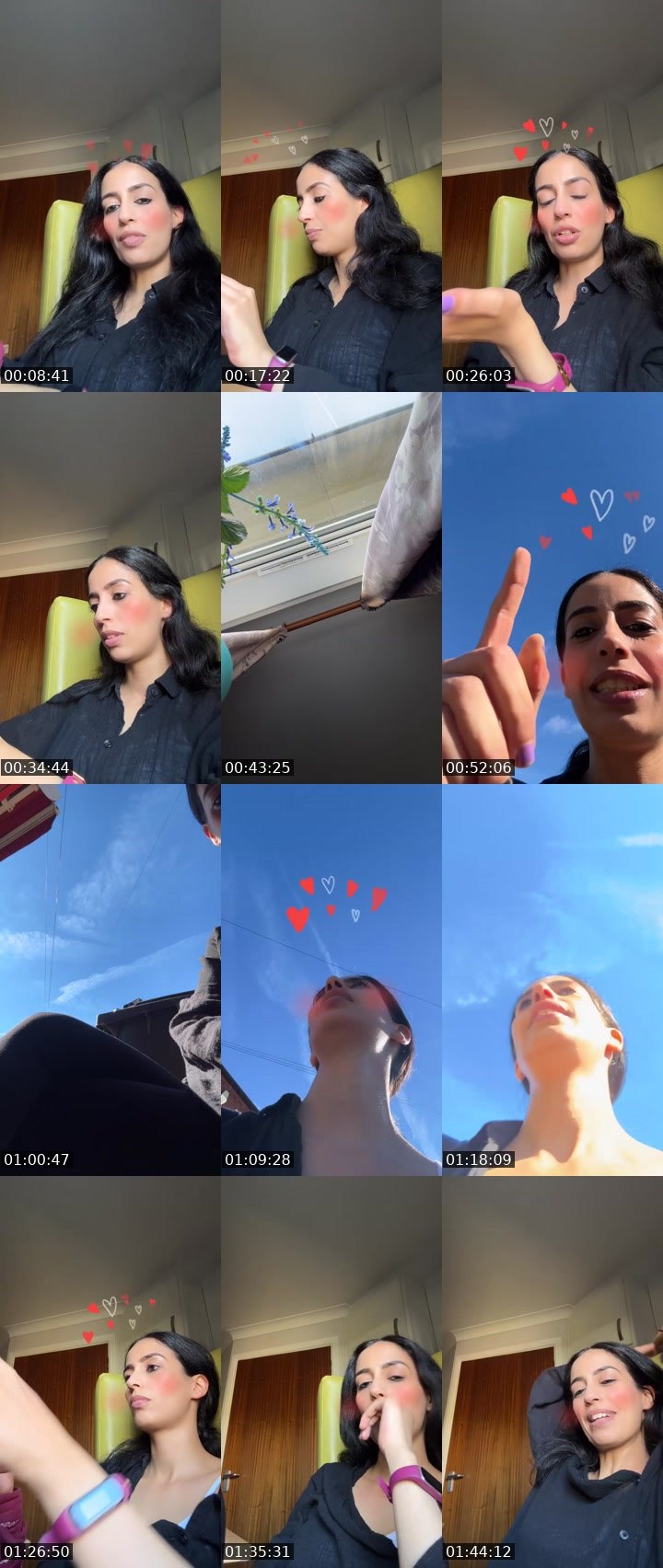 Contact-sheet preview of 𝐌𝐘𝐒𝐓𝐄𝐑𝐘 🐝's Liveme recording
