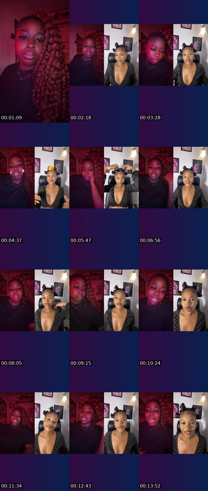 Contact-sheet preview of 🌶️ 💸 SpicyTSR🎶🖤's Liveme recording