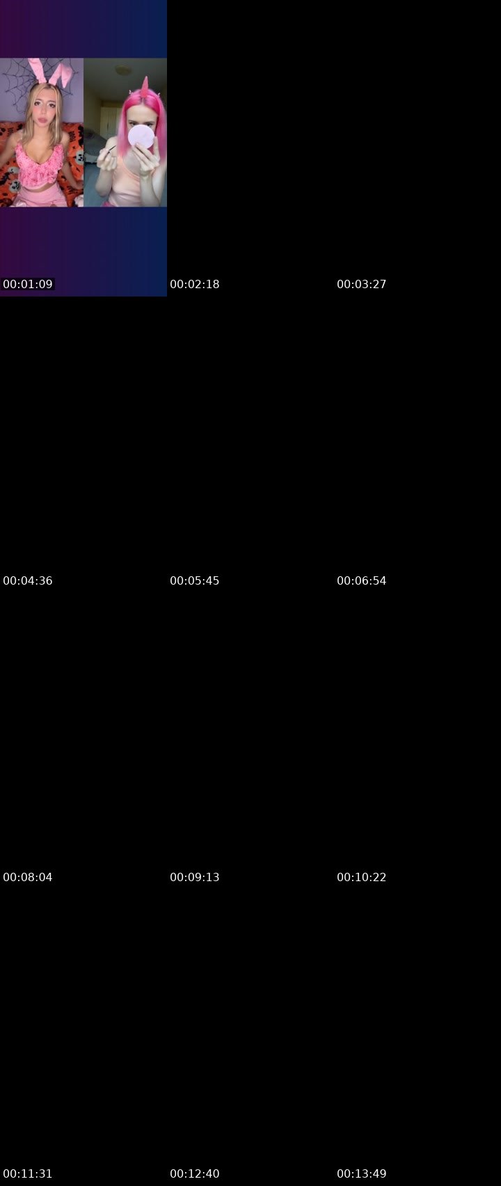 Contact-sheet preview of Elvii's Liveme recording
