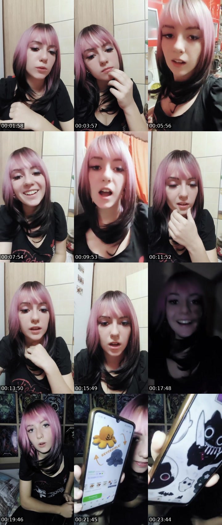 Contact-sheet preview of Baby Alice 💖's Liveme recording
