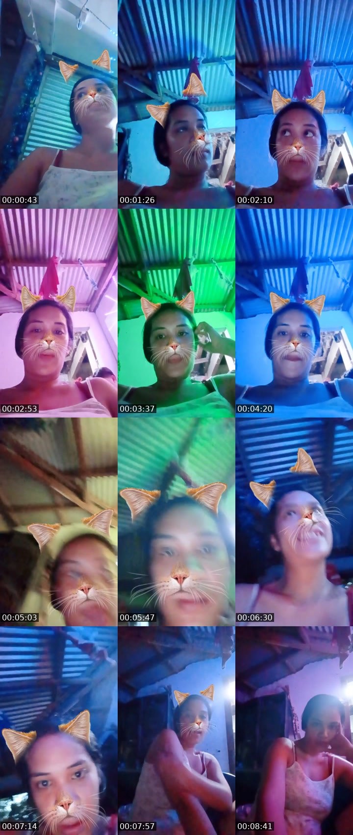 Contact-sheet preview of 🌶👸Shakira🦢's Liveme recording