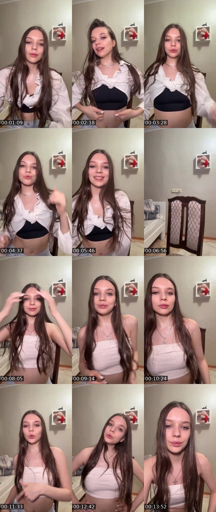 Contact-sheet preview of Арина's Liveme recording