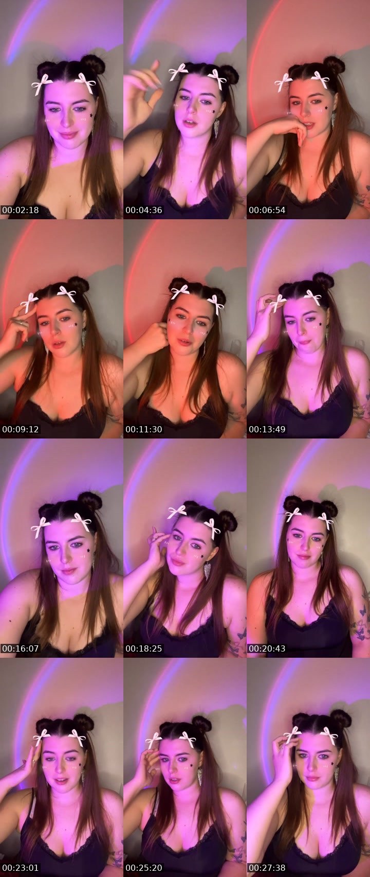 Contact-sheet preview of 🦋Nuvella🦋's Liveme recording