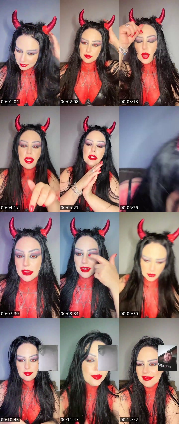 Contact-sheet preview of 𓄂𝐌😈𝐳ão 🔥's Liveme recording