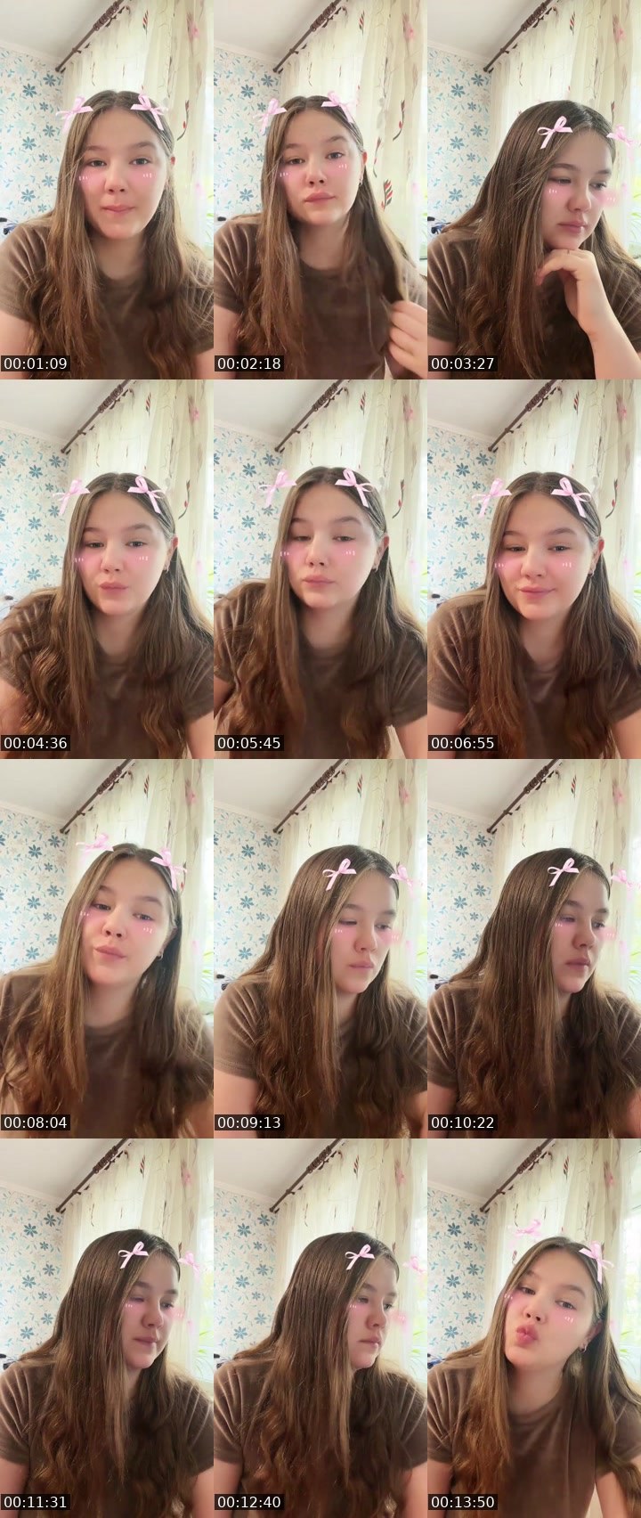 Contact-sheet preview of blackKitty🐈🖤's Liveme recording