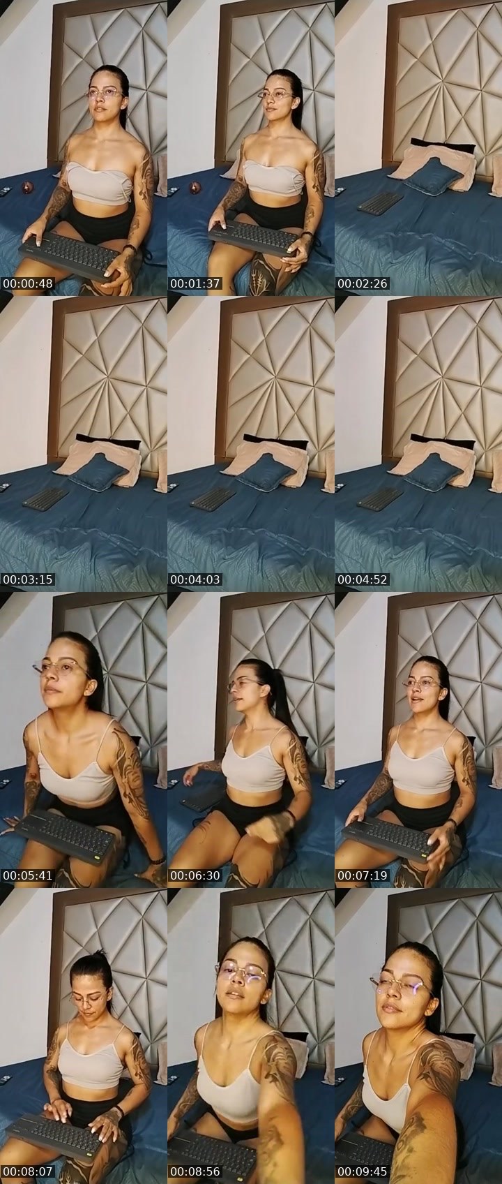 Contact-sheet preview of Allison Owe's Liveme recording