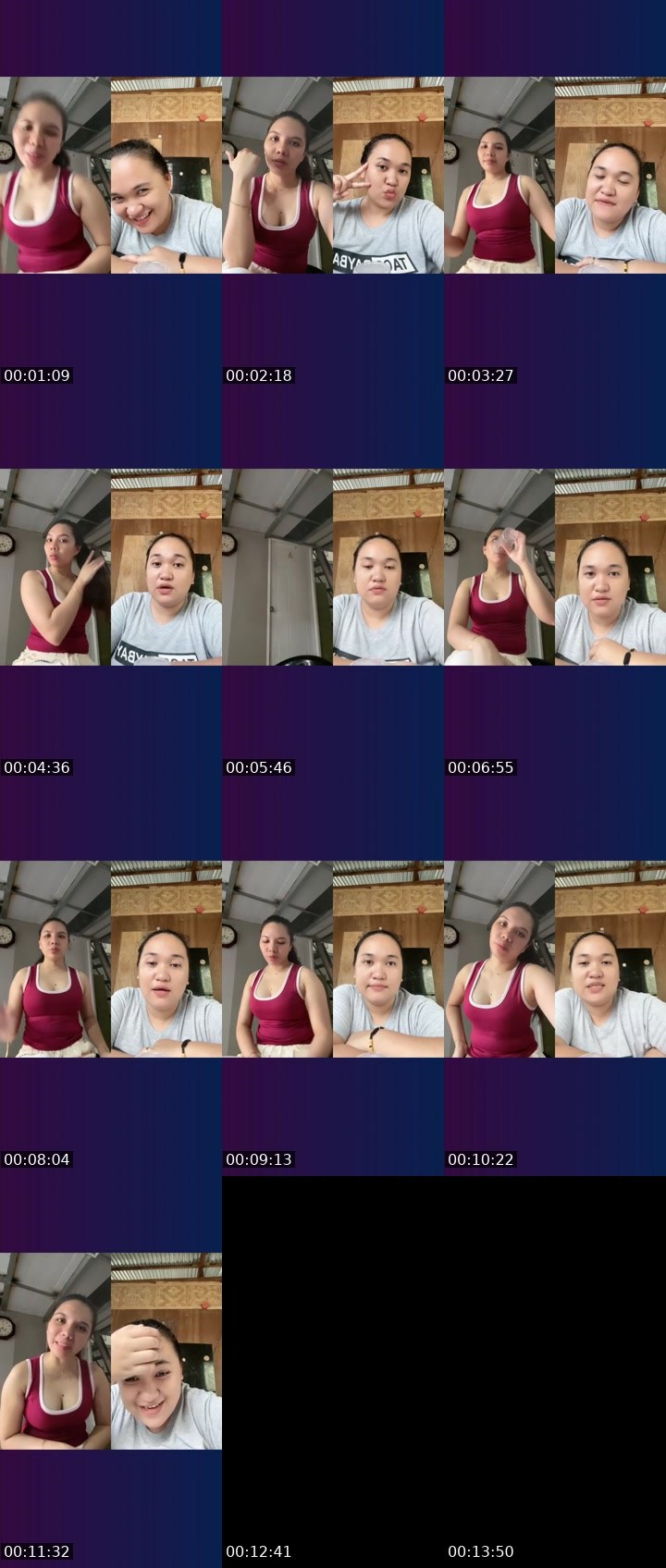 Contact-sheet preview of 👸🏻🔵Camze🧚🪬💋's Liveme recording