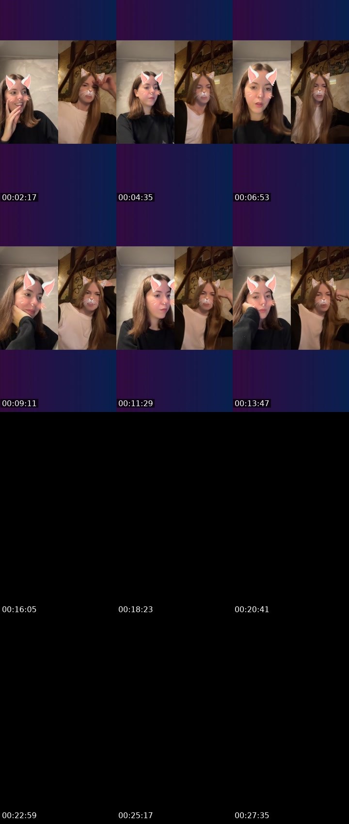 Contact-sheet preview of Eva Loves 💋's Liveme recording
