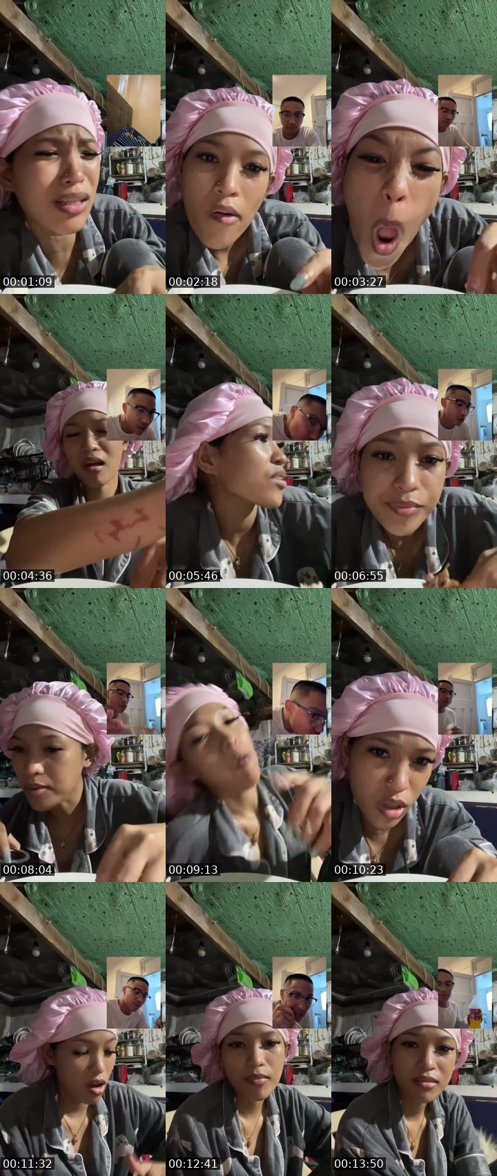 Contact-sheet preview of 👨‍🍳ᴹⱽᴾchloe 𐙚's Liveme recording