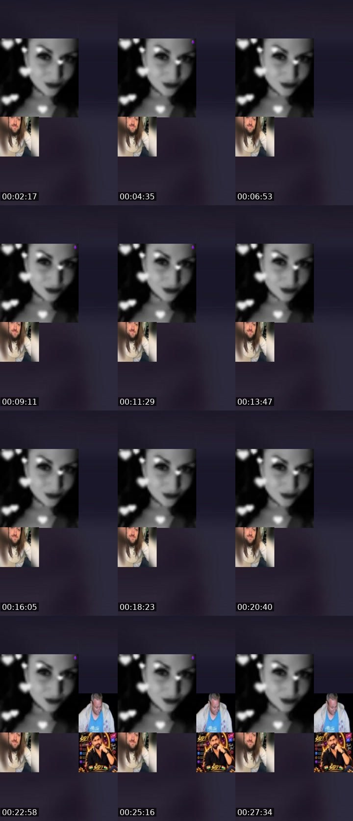 Contact-sheet preview of 💎MissJewel™🔥's Liveme recording