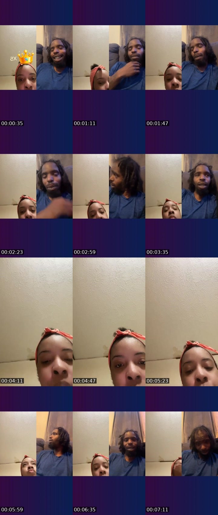 Contact-sheet preview of ✈️Heavėnľy✈️🦍's Liveme recording