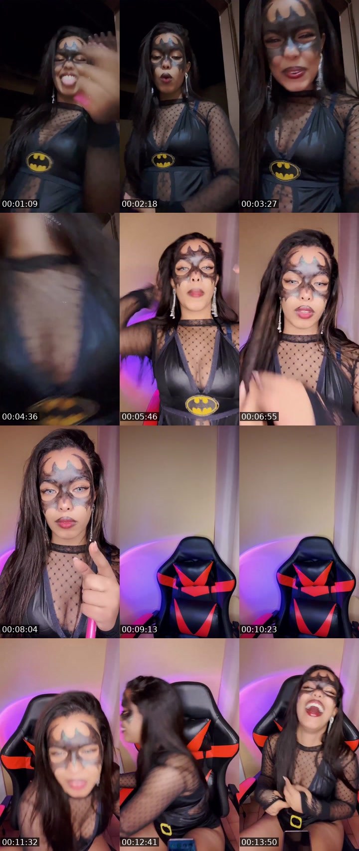 Contact-sheet preview of ✨👑 ⌲ Bibi🔥's Liveme recording