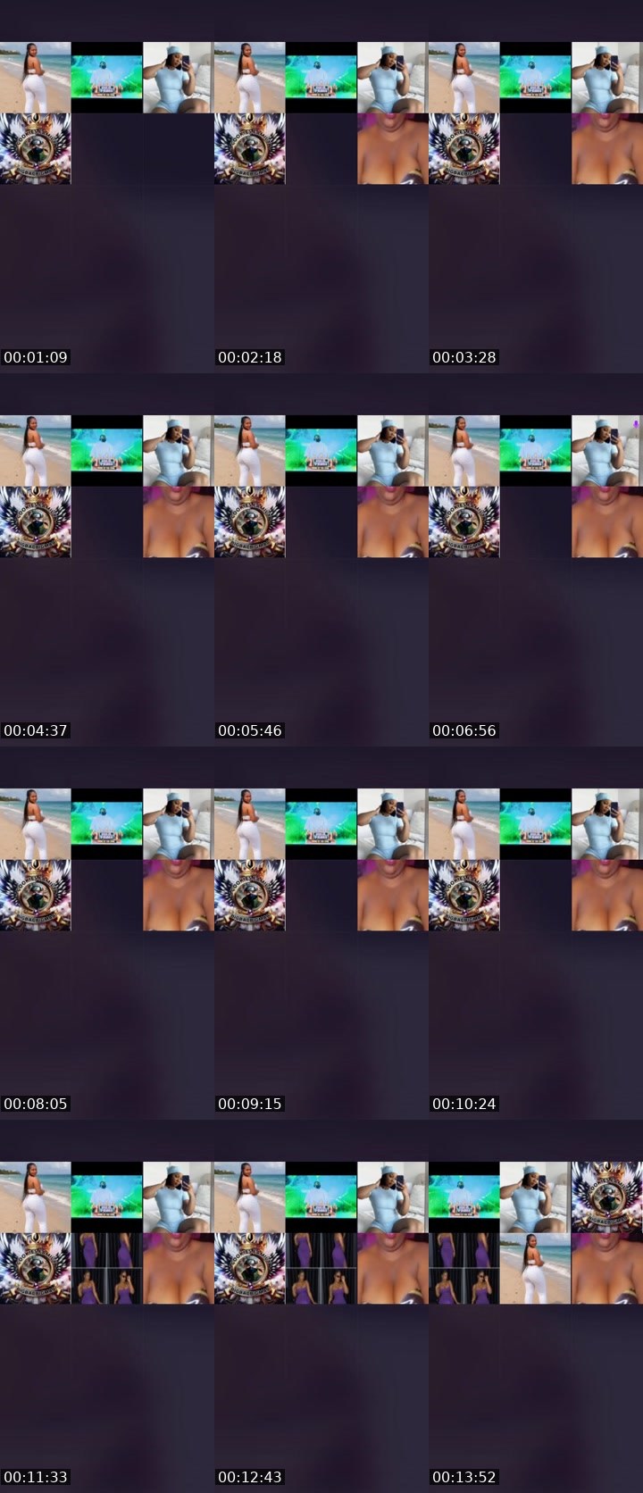 Contact-sheet preview of 🍕Mira💦 💤's Liveme recording