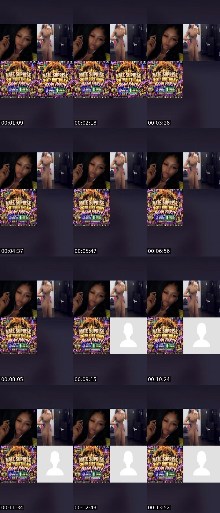 Contact-sheet preview of 🪽CAPRICORN🫦's Liveme recording
