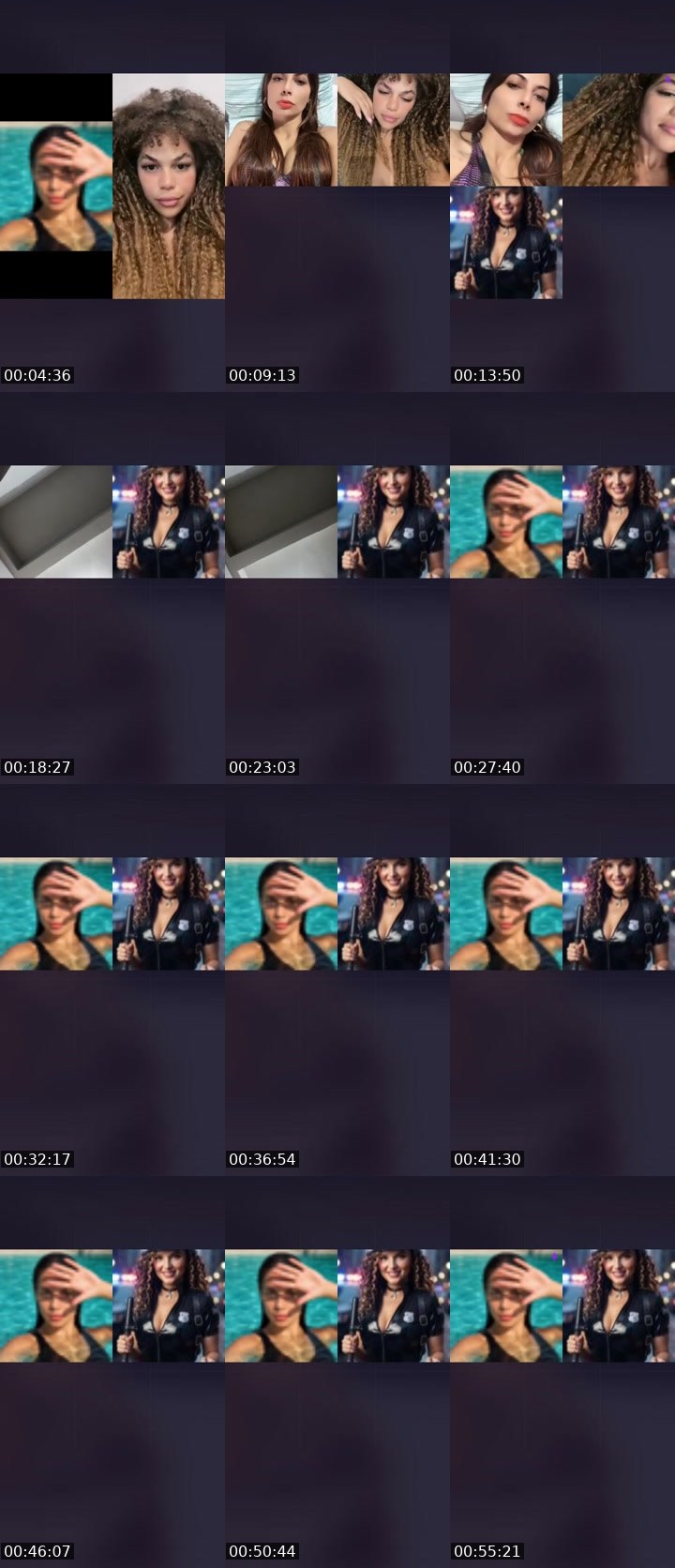 Contact-sheet preview of Maeva 🥂's Liveme recording
