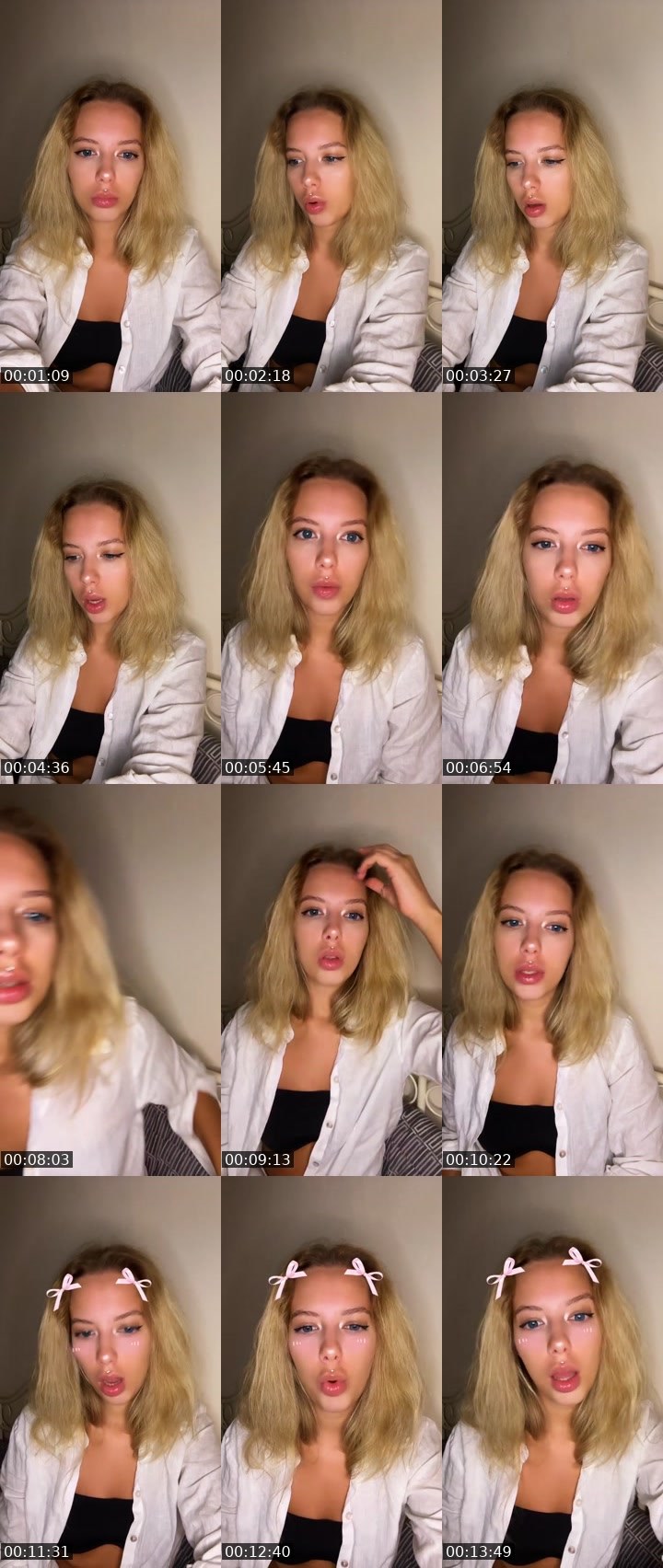 Contact-sheet preview of MaRy🐾🇺🇦's Liveme recording