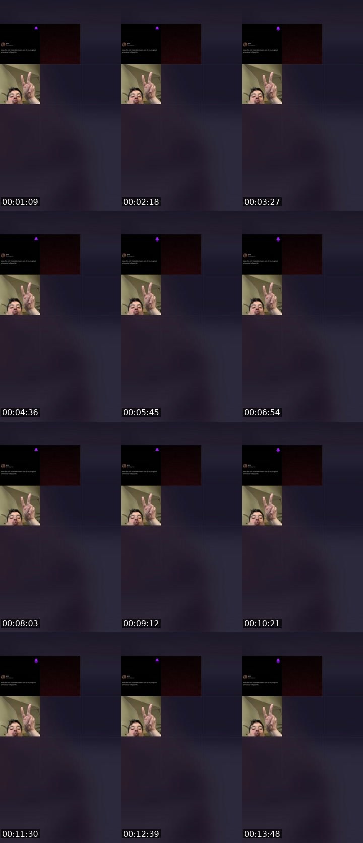 Contact-sheet preview of spicy🥵's Liveme recording