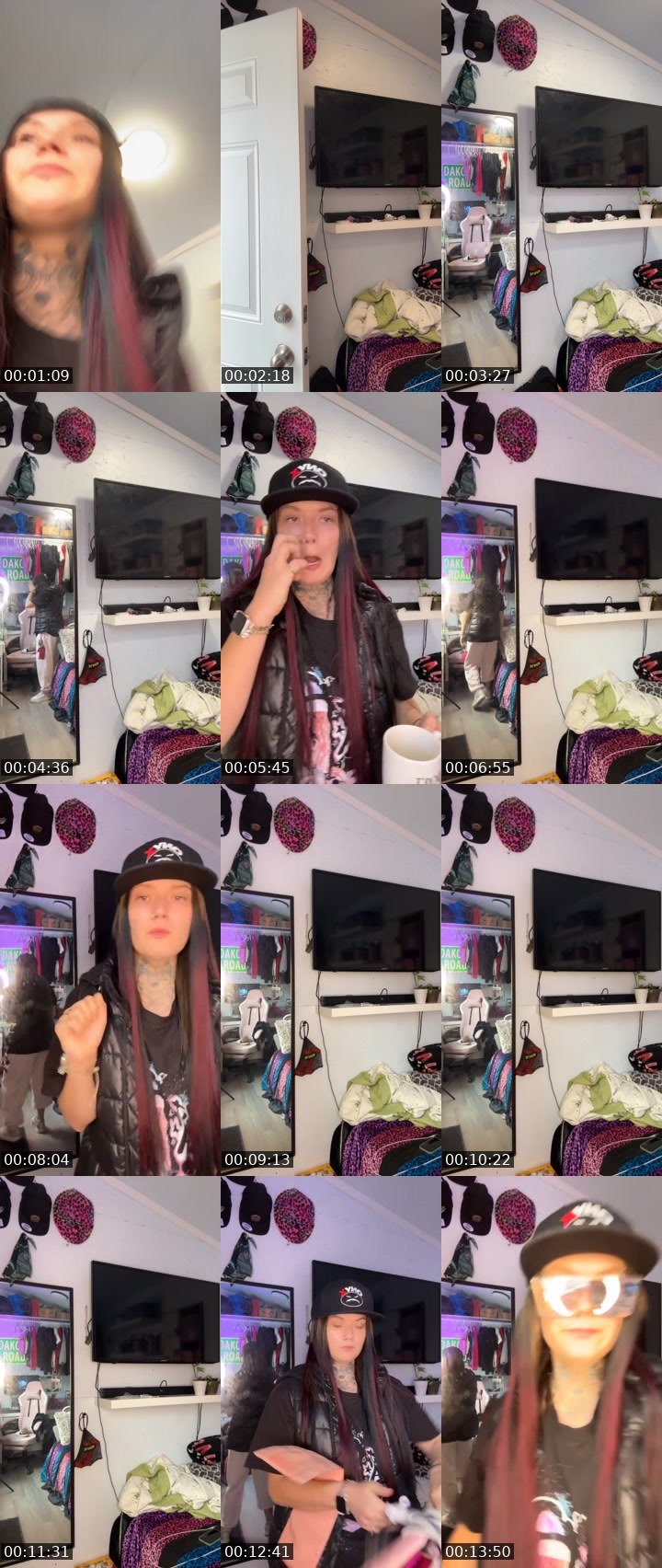 Contact-sheet preview of ✧ርᎧᗰᗴT🤍༞'s Liveme recording