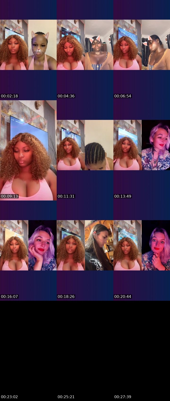 Contact-sheet preview of 🦁🅱️ⱤØ₩₦łɆ🤎💔's Liveme recording