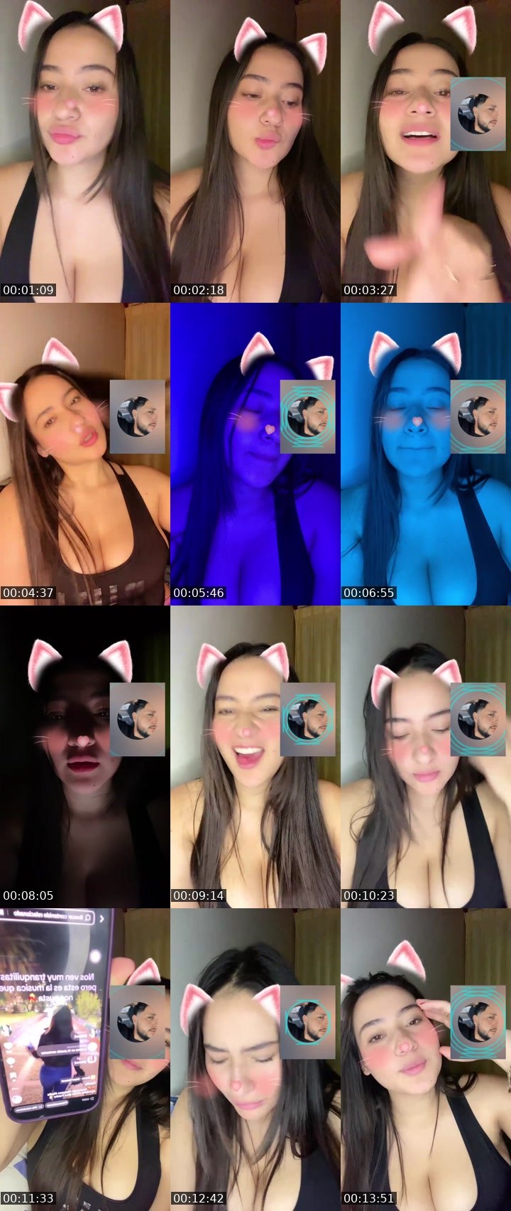 Contact-sheet preview of 50k🔥🙏🏽Cleopatra🪐's Liveme recording