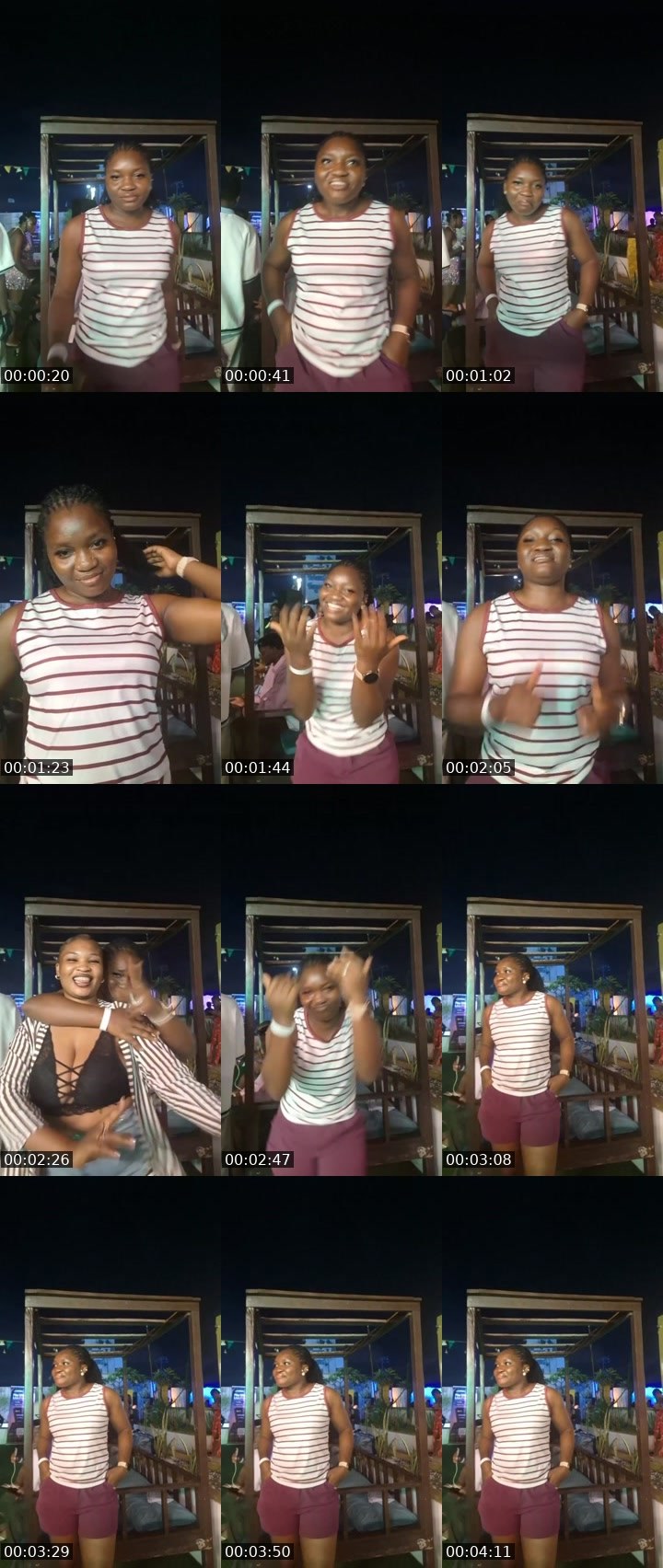 Contact-sheet preview of Nymah's Liveme recording