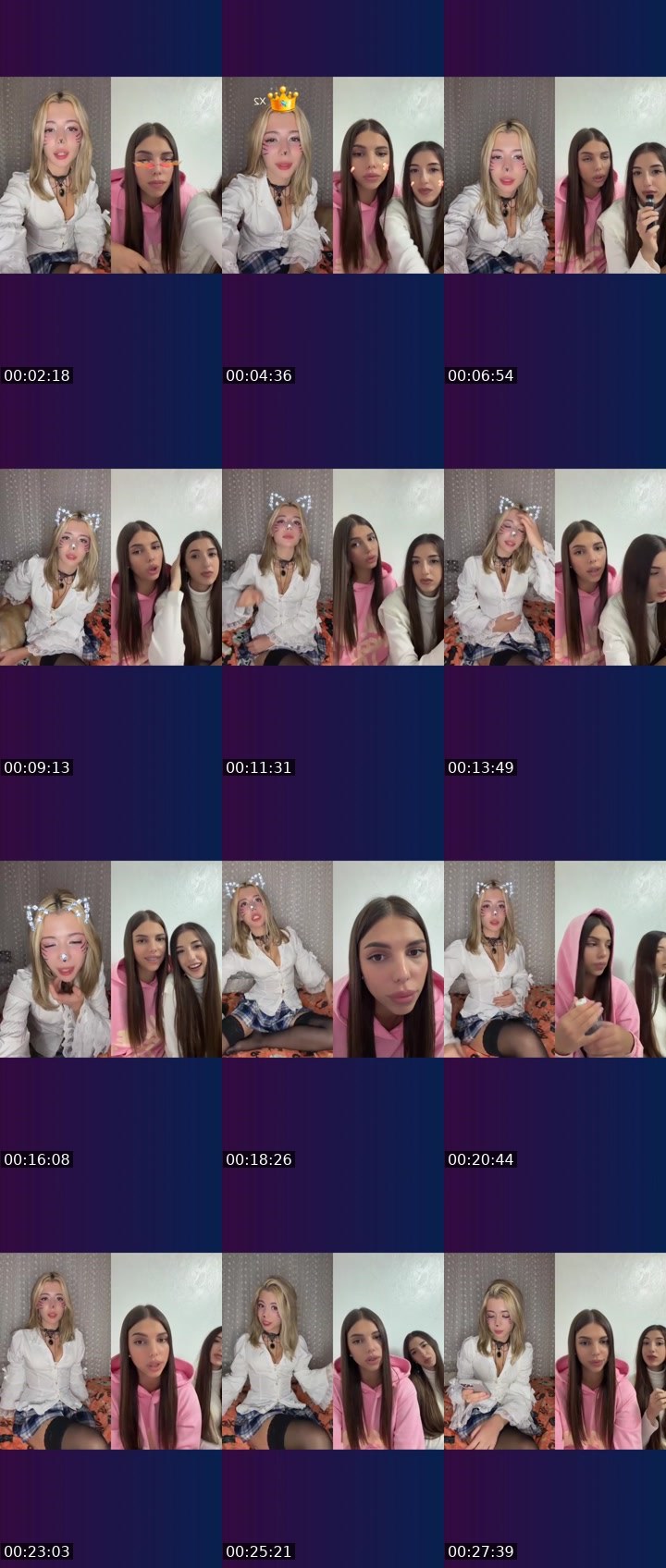 Contact-sheet preview of Elvii's Liveme recording