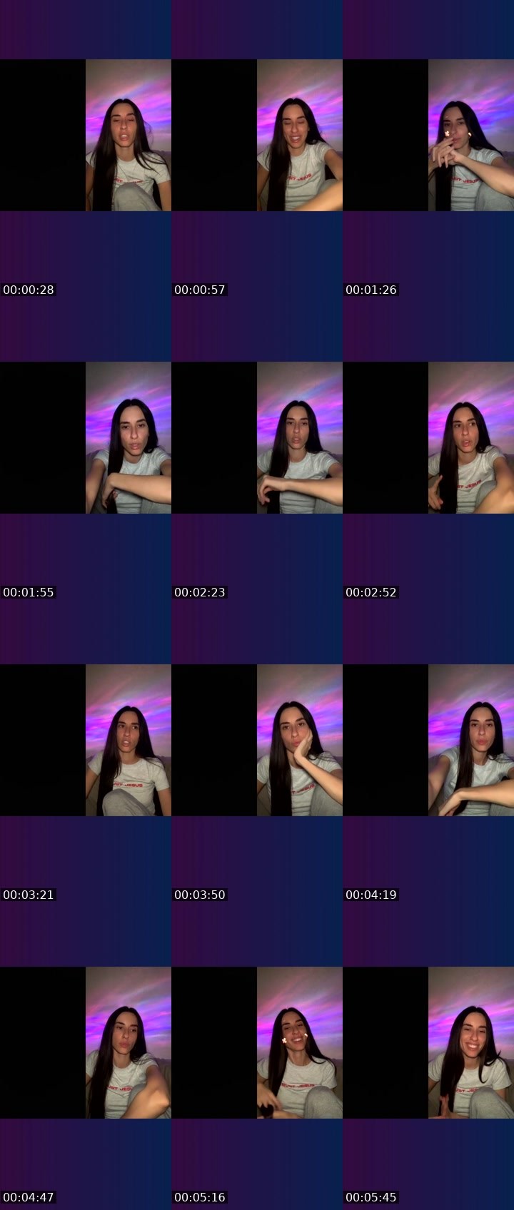 Contact-sheet preview of InsomniA.❤️‍🔥✨'s Liveme recording