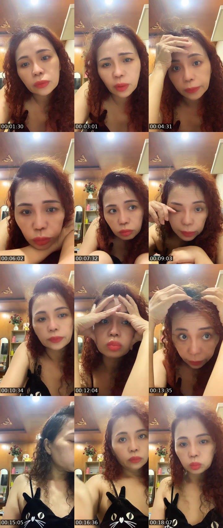 Contact-sheet preview of Kimhoney💃🏻's Liveme recording