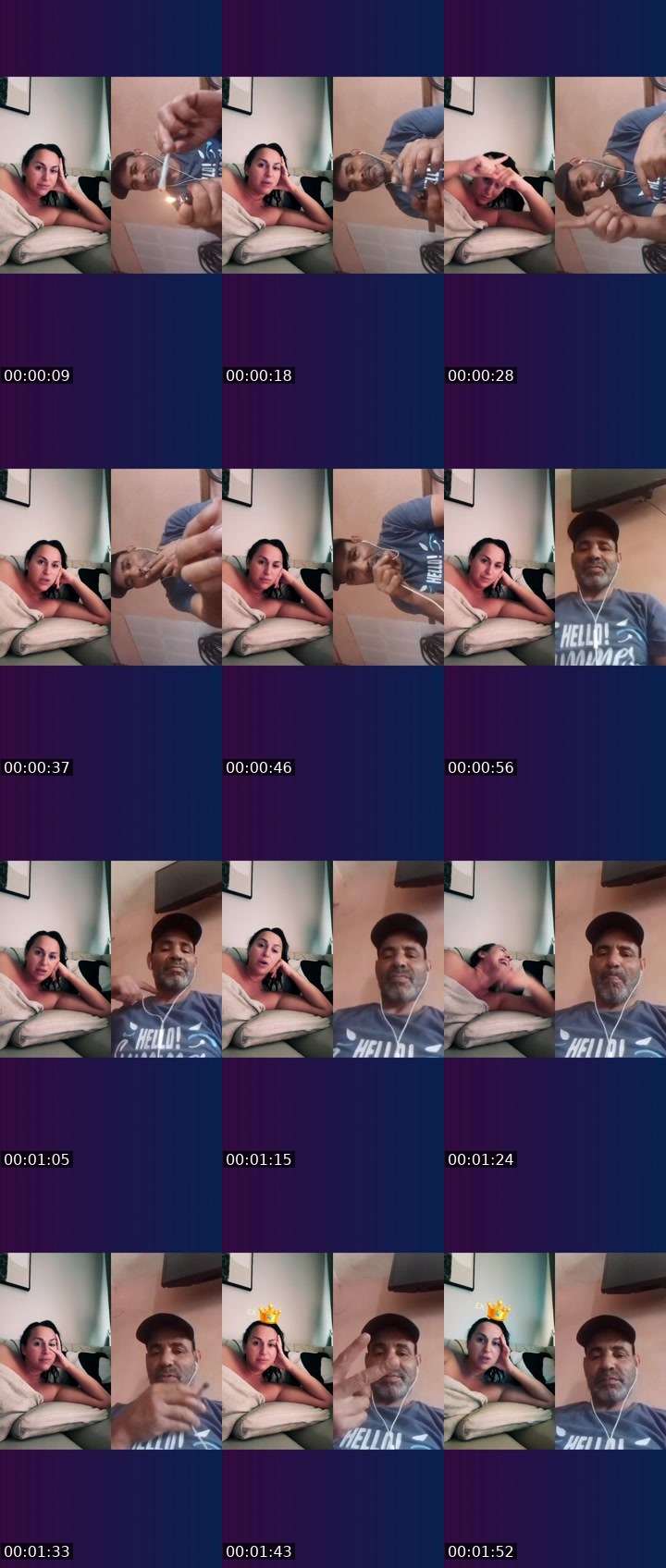 Contact-sheet preview of Miss Nino's Liveme recording