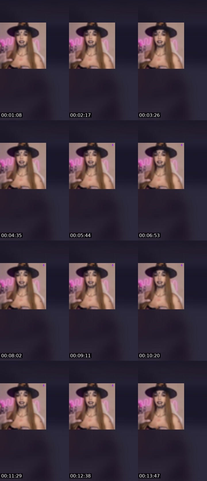 Contact-sheet preview of Line Ribeiro 😎's Liveme recording