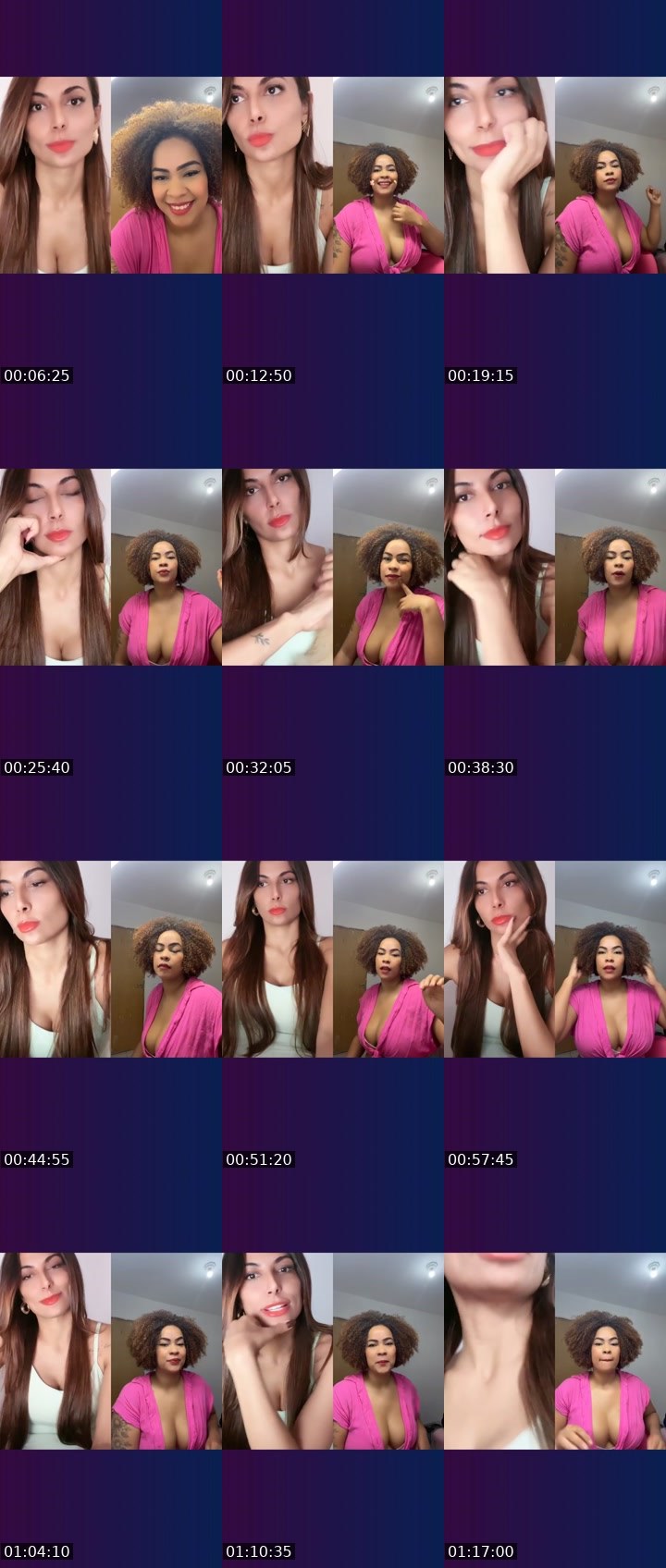 Contact-sheet preview of Maeva 🥂's Liveme recording