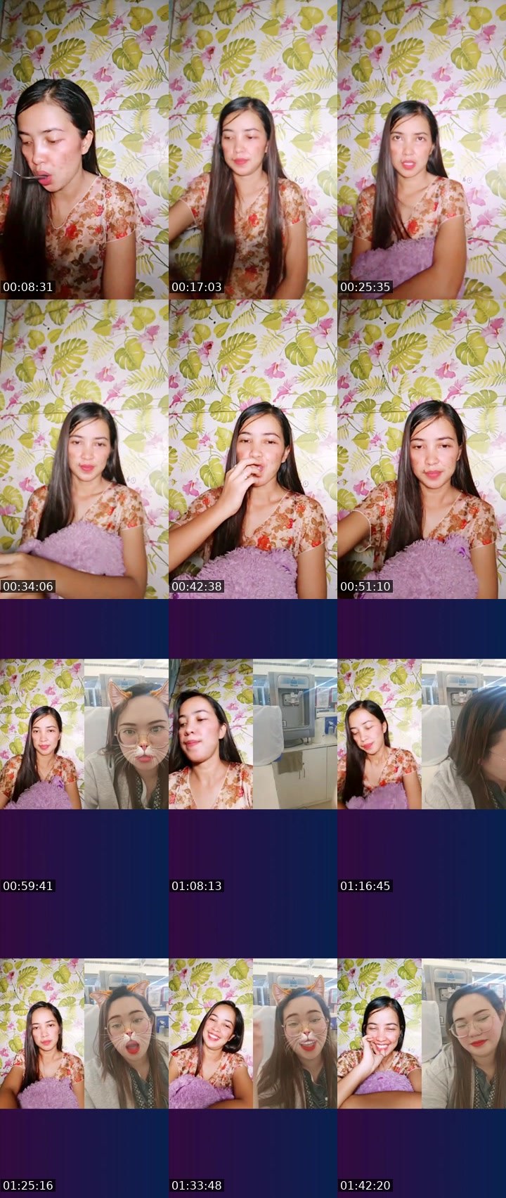 Contact-sheet preview of 🫅akhie🦸(NP)'s Liveme recording