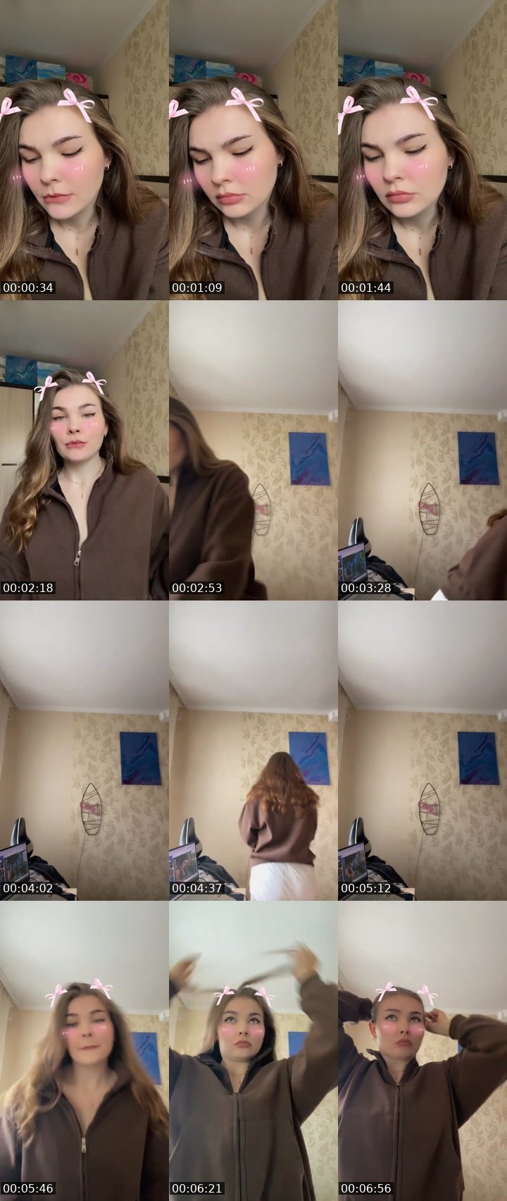 Contact-sheet preview of ℄ Lini🤍's Liveme recording