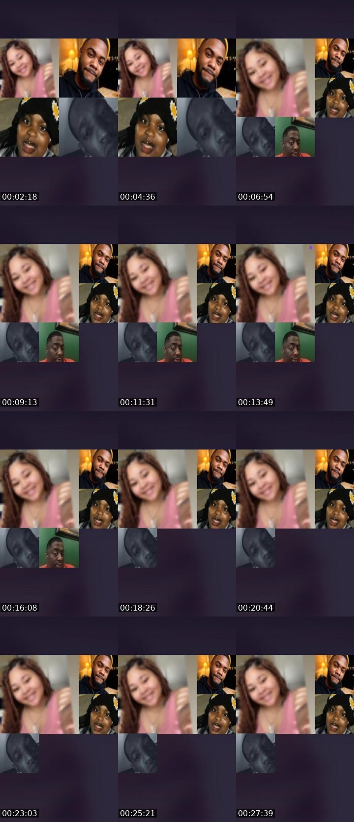 Contact-sheet preview of Ann Marie 💕's Liveme recording