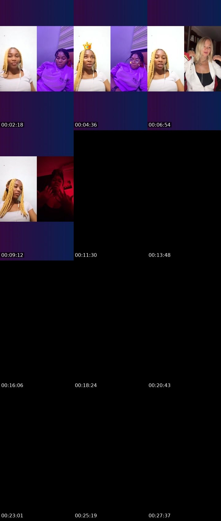 Contact-sheet preview of 𝙴𝚕𝚜𝚊💸's Liveme recording