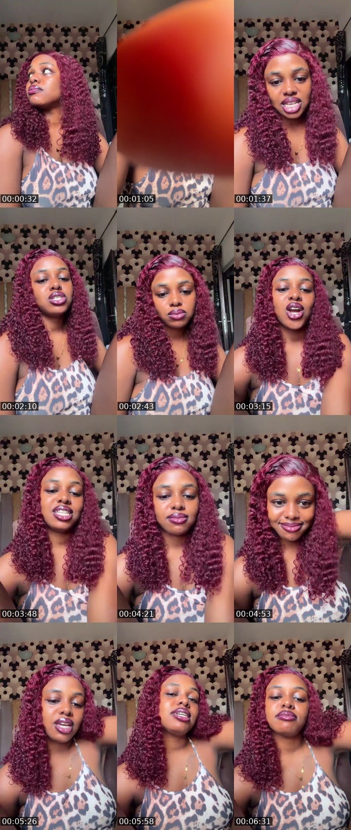 Contact-sheet preview of Candy 💋🤪's Liveme recording