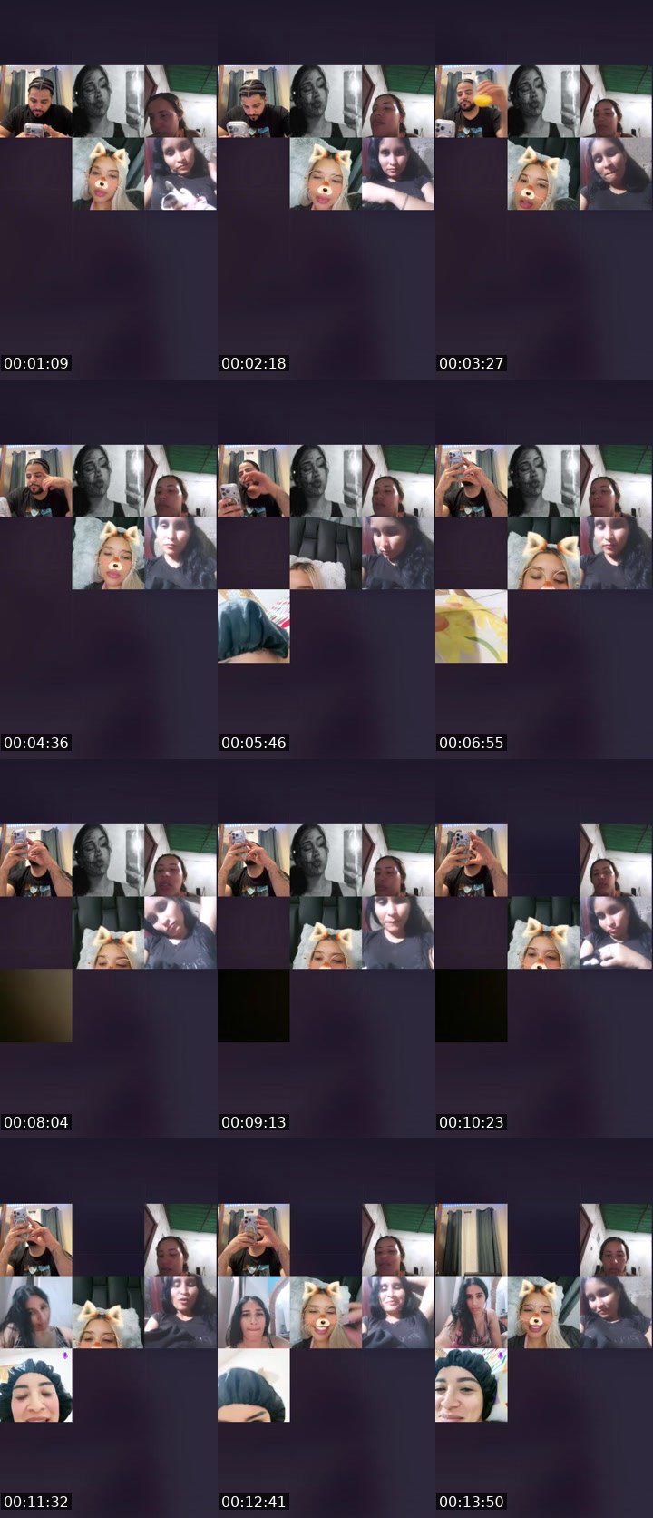 Contact-sheet preview of 👑⃤Queenlinda💎's Liveme recording