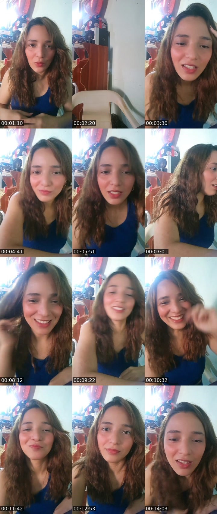 Contact-sheet preview of 🌈 Tania's Liveme recording