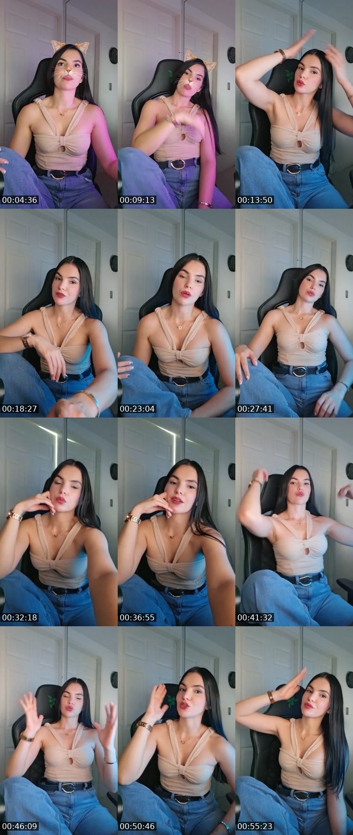 Contact-sheet preview of Eve 🇻🇪☁️🩷's Liveme recording
