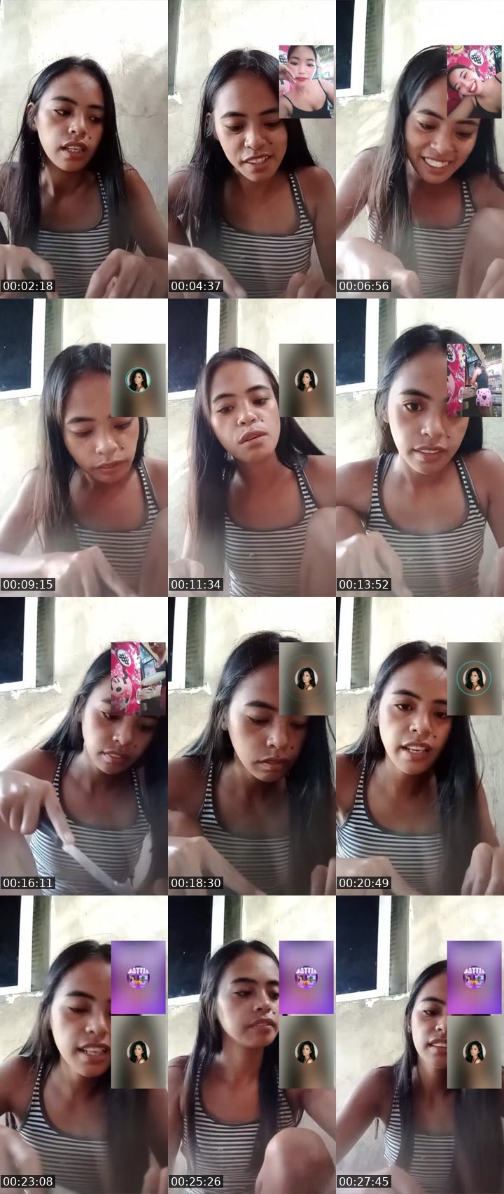 Contact-sheet preview of 🍃👸yuna🌼's Liveme recording
