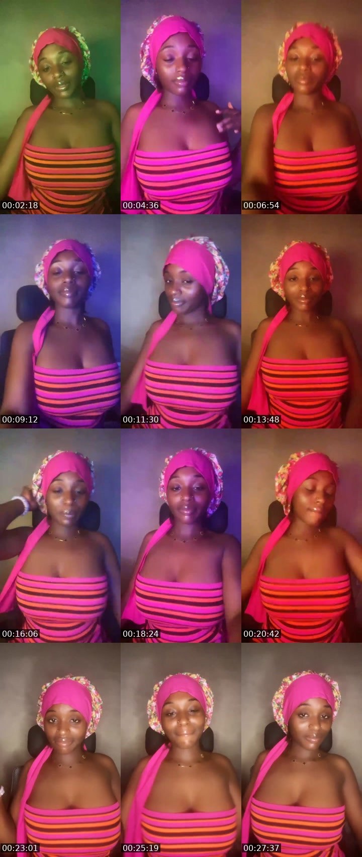 Contact-sheet preview of ✨SparklesQueen🦍's Liveme recording