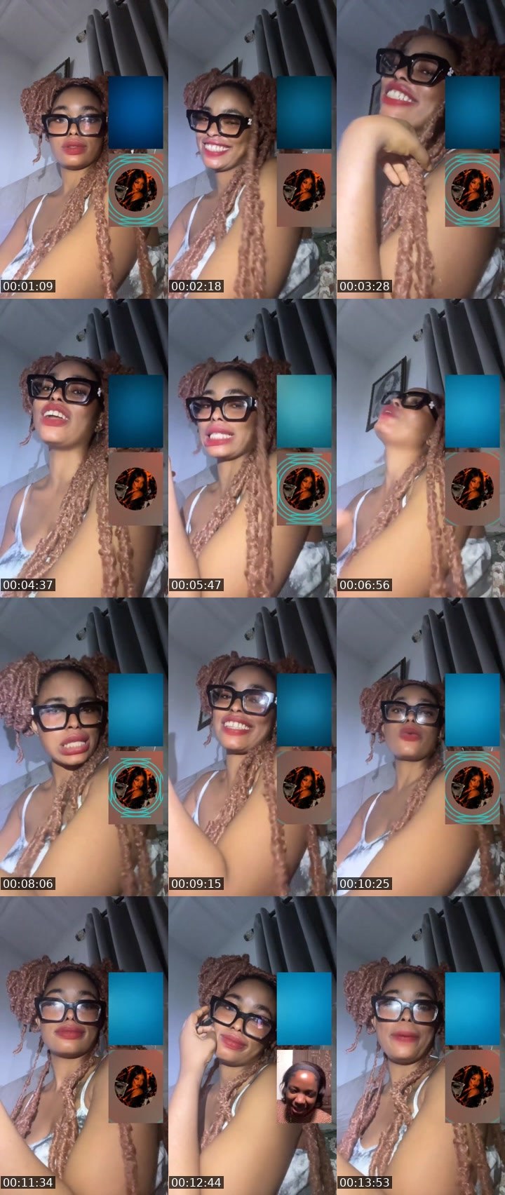 Contact-sheet preview of ☘️🏦NellyBae🍭's Liveme recording