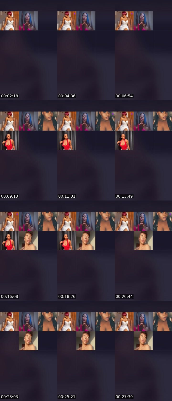 Contact-sheet preview of 🏦NUCHI💸🎨's Liveme recording
