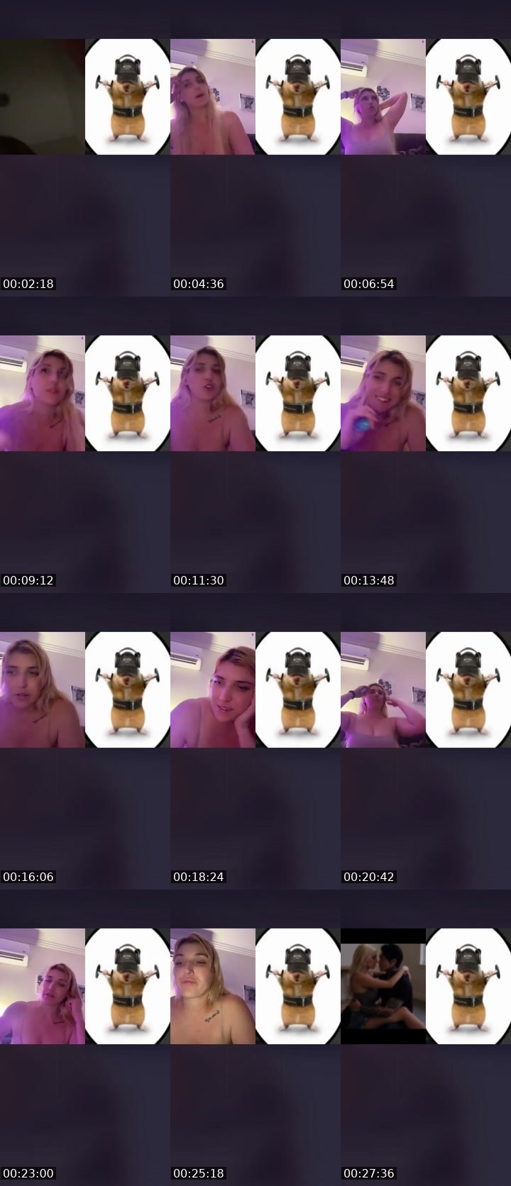 Contact-sheet preview of Lala.Lee's Liveme recording