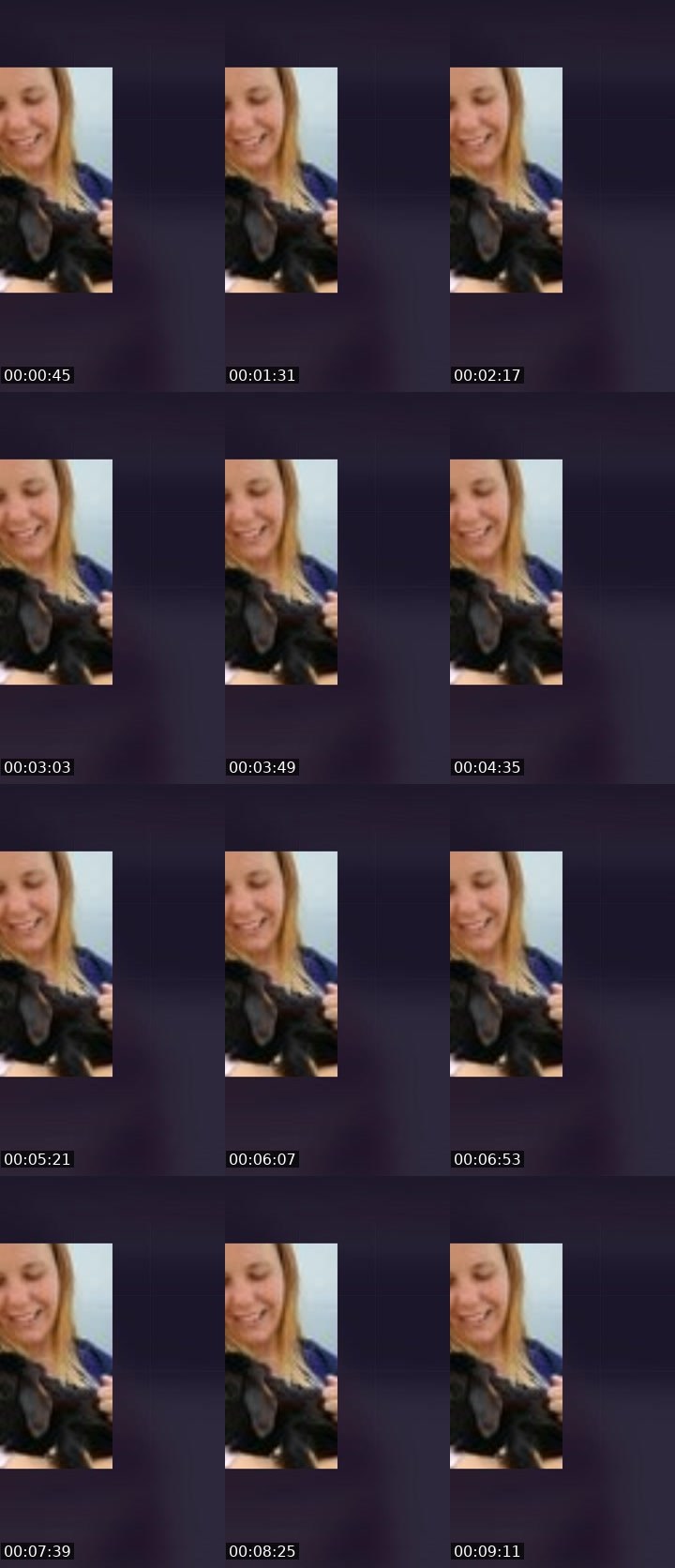 Contact-sheet preview of Dana..'s Liveme recording
