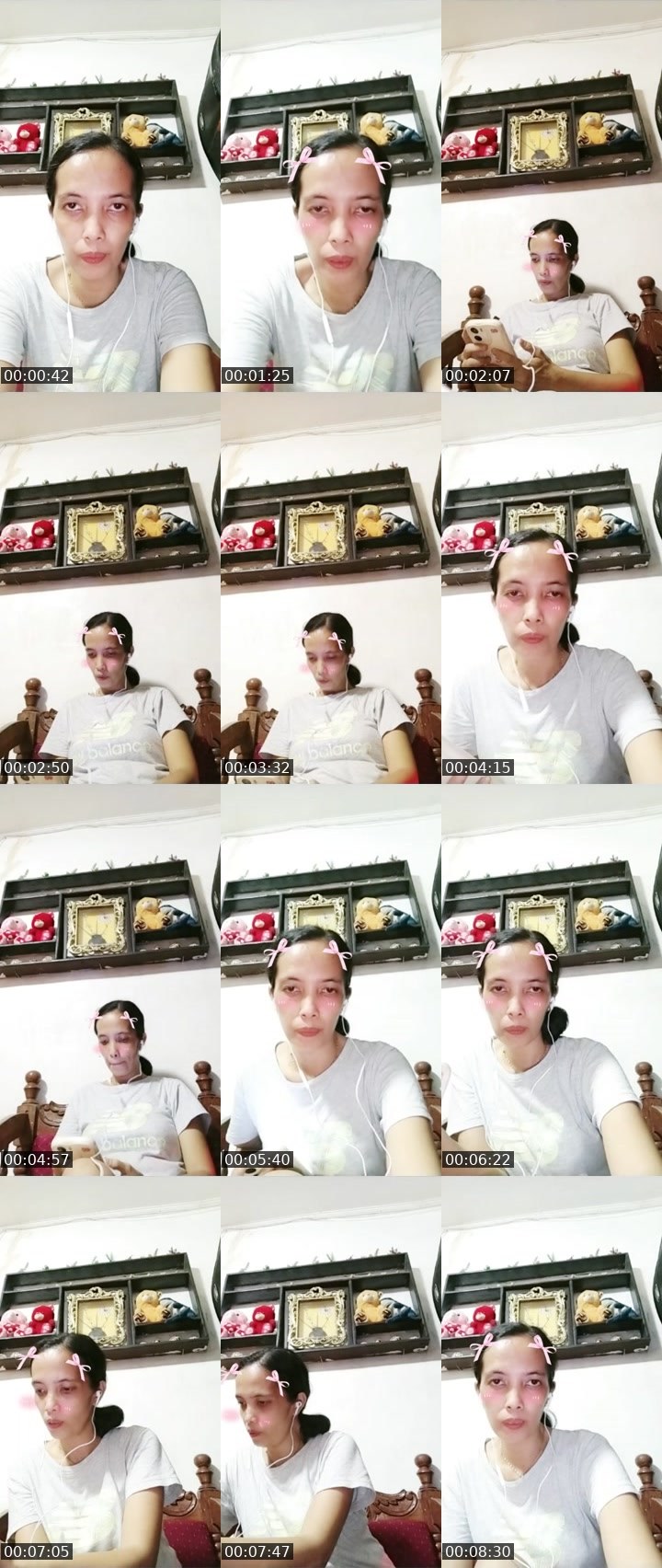 Contact-sheet preview of MESHERET🍓's Liveme recording