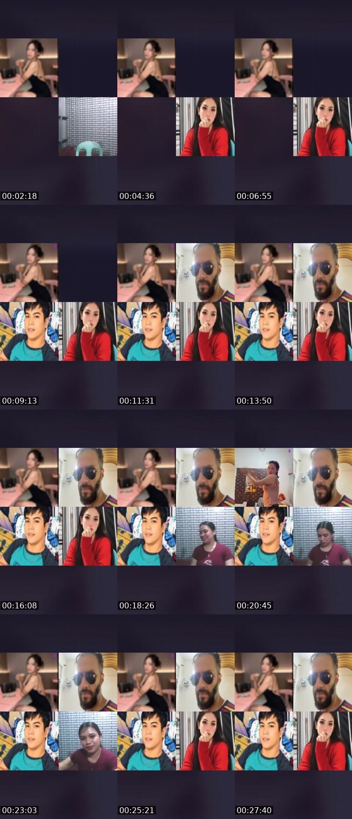 Contact-sheet preview of ☝️💙QUEEN_MC🦋🫧's Liveme recording
