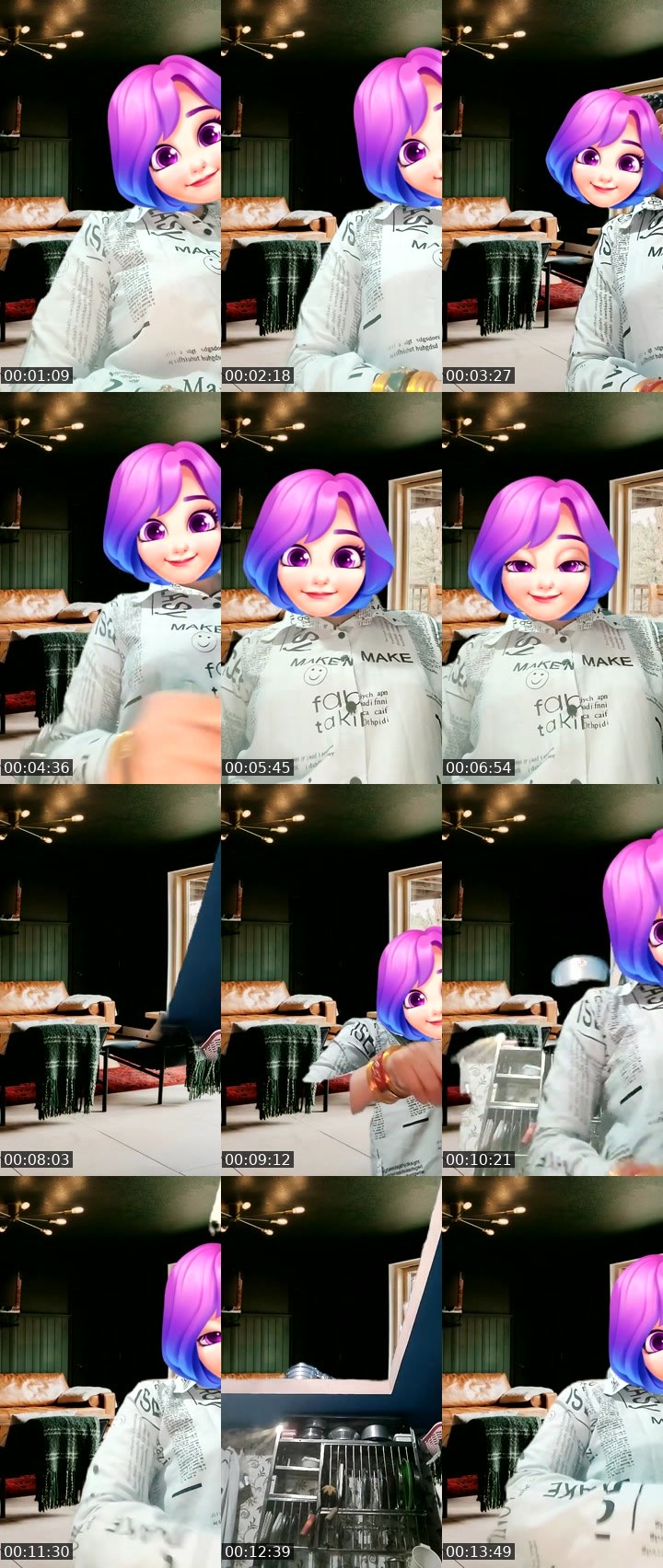 Contact-sheet preview of ♡⃝Neelu࿐'s Liveme recording