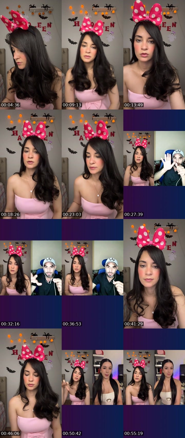 Contact-sheet preview of 🫧Mandy🐆's Liveme recording